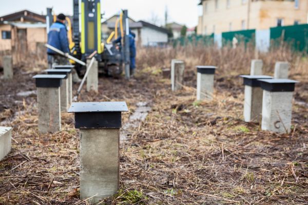 Concrete Piling Installation in Pueblo